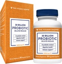 Vitamin Shoppe Probiotická opožděná verze 30 Milionů - s 10 Probiotické zářezy na podporu trávicí, imunitní a vaginální zdraví nebo kvasinkové nevyváženosti - Stabilní (30 Veggie Caps)