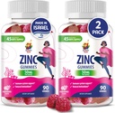 Zinkové žvejkačky pro dospělé - Zinkové Žvýkací žvejkačky pro imunitní podporu - Výkonný přírodní antioxidant Non- GMO dodatek pro děti Muži Dospělé ženy