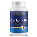 RX Vitamíny Cranberry Kapsle - Brusinkový dodatek pro psy a kočky - Podpory pro močové trakt Zdraví a močová měchýř - Cat UTI Remedy a Psí UTI Prevence - Inhibiční podpora - 90 Počet