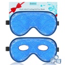 BeeVines Chladící Oko Maska, 2 Pack XL Jumbo Velikost Mrazicí gel Oko masky pro Puffy Eyes Face, Ledové oko Maska, Studený & Teplé Compress, mražené ledové balení pro Post Oko chirurgie a alergie (Navy Blue)