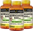 MASON NATURAL Ashwagandha 500 mg, Adaptogen pro Stress & Energy Support, Herbal Supplement, 180 Day Supply