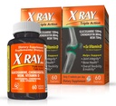 X Ray Dol Triple Action Společná podpora Dodatek s Glucosamine 1500mg, Chondroitin 800mg, MSM 750mg a 5X Vitamin D pro zdravé klouby, kosti a chrupavky - 60 Počet na láhev - 2 balení