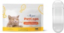 Capsuline PetCaps Velikost 3 Prázdné želatinové kapsle pro kočky všech životních stádií, Kuřecí ochucené - 100 Počet 124; Hides Medicine Chuť & Scent 124; Gluten Free, Kosher, Non- GMO Certifikované 124; Čisté Bovine Pill Caps