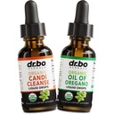 Candi Cleanse & Oregano olejové kapky - Organický olej oregano kapky tekuté & Black Walnut Wormwood - Extra síla přerůstání bilance komplex, přírodní ústní Gut Cleanser Detox Zdravotní doplňky 1 oz