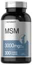 Horbäach MSM dodatek 124; 3000mg CLAS124; 300 Coated Caplet CLAS124; Methylsulfonylmethan s vápníkem CLAS124; Vegetarian, Non- GMO, gluten zdarma