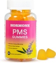 PMS Gummies for Women Hormon Balance, 60 Count PMS Support Supplement Gummies for Relief Menstrual Cramp & Bloating, Vegan PMS Relief Gummies with Chasteberry, Vitamin B6