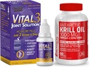 Vital 3 Joint Solution ® Klinicky osvědčené Liquid Knee Relief + Bronson Antarktida Krill Oil 1000 mg s Omega-3s EPA, DHA