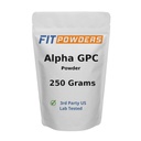 Alpha- GPC Powder 250 Grams, Non- GMO Alpha GPC dodatek Cholin Powder, Vegan, třetí strana testována, Předcvičení, Paměť a zaměření, s Scoop