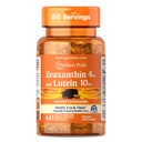 Puritan 's Pride Zeaxanthin 4mg s Lutigold ™ Lutein 10mg karotenoidy, dodatek stravy pro zdravé oči a vize, 60 Easy- to- spolknout rychlé uvolnění