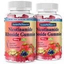 2 Pack NAD Resveratrol dodatek, cukr zdarma 900mg gumové s Quercetin, kolagen, podpora vitamínu proti stárnutí, buněčné regenerace, Energy Boost, Zlepšení kůže pro ženy