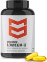 MTN OPS Omega 3 Příplatek k rybím oleji, 1000mg Tloušťkové kyselé ponožky pro zdravé srdce, kloubní a kostní zdraví, 30 Služeb