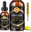 Mullein kapky pro Lung, Mullein Leaf Extract, Super Koncentrované Mullein tekutá tinktura, Vegan, Non- GMO, 2 FL OZ