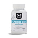 365 od Whole Foods Market, Chelated Zinc plus Copper, 120 Count
