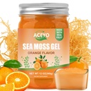 ACEYO (12 OZ) Sea Moss Gel Organic Raw Vegan Orange ochucené irské Seamoss 102 Vitamíny a minerály Wild sklizeň Non-GMO imunitní obrana Booster štítné žlázy trávicí podpora