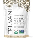 Truvani Vegan Pea Protein Powder 124; Vanilla phase 124; 20g Organic Plant Based Protein 124; 10 Servings Phase 124; Keto phase 124; Gluten & Dairy Free Phase 124; Low Carb phase 124; No Add Sugar