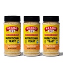 Bragg Nutritional Yeast Seasoning - Vegan, gluten zdarma sýrové vločky - Dobrý zdroj bílkovin a vitaminů - Nutritional Savory Parmesan Sýry Substitut - Non GMO ověřený, 4,5 unce, 3-Pack