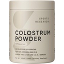Sports Research ® Bovine Colostrum Powder - Snadno míchat, Single Ingredient Superfood - Podpora imunity a Gut Health w / IgG Protilátky - U.S. Sourced · Non-GMO · Gluten Free - 75 Služeb (Neochucené)