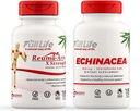 Full Life Reuma- Art X Síla a Echinacea Kapsle - Společná podpora Dodatek - Echinacea Purpurea Extract - Kosher, Gluten- Free - 90 Veggie Kapsle Každý