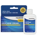 Zdravotní Wise Maximální síla Lidokain Cream 124; Numbs Away Pain 124; Long- Lasting Relief 124; Non- Greasy Creditor 124; 1.75 Oz