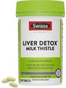 Swisse Milk Thistle Játra Čistota Detox & Opravy Játra 124; Játra Detox & Játra Podpora Thistle + Turmeric + Artyčoky Extract 124; Dávka pro Vaše játra Tills 124; 180 Játra pilulky