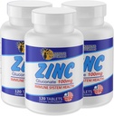 Sunshine Naturals Zinek Gluconate Minerální dodatek - Podporuje imunitní systém, Promotes Wound léčení, zlepšuje zdraví pokožky, poskytuje antioxidační obranu - 100mg, 120 Tablety, vysoká účinnost