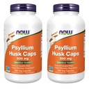 Nyní Potraviny Psylium Husk 500 mg, 500 kapsle (2 balení)