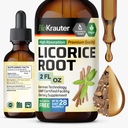 BIO KRAUTER Licorice Root Tincture - Licorice Root Extract for Digestive Support - Alkohol and Sugar Free - Vegan Drops 2 Fl.Oz.