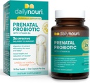 Nouri Prenatal Zdraví Probiotické a Omega Kapsle, Prenatal Probiotika pro ženy, AIDS Digestion a Nutrient Absorpce pro mámu & Baby, Take Daily - 30 Day Supply