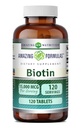 Amazing Appendix Biotin Appendix 124; 15000 Mcg Per Serving Appendix 124; 120 Tablet Cpendi124; Non- GMO Cpendix 124; Gluten Free Appendix 124; Made in USA