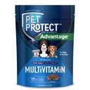 Pet Protect Dog Multivitamin, Vet- Applicated DVM Daily Soft Chews, podporuje probíhající zdraví & Wellness, Chicken- Flavor (120 Počet)