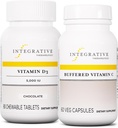 Integrační terapeutika Bundle s pufrovaným vitamínem C 1 000 mg, 60 Kapsle & Vitamin D3 125 mcg, 90 Žvýkačky - Buffered Vitamin C pro antioxidační podporu * - Vitamin D3 pro podporu zdraví *