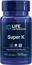 Life Extension Gama E Mixed Tocopherols & Tocotrienols 60 Softgels a Super K Vitamin K1 K2 MK-7 MK-4 Vitamin C 90 Softgels Bundle