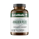 NutraMetrix Binder Plus - Komplexní Toxin Binder & Body Detoxifier - Prebiotická antioxidant Support + Inulin, Bentonit, Aloe Vera, Activated Charcoal, Fulvic Minerals & Chitosan (120 Kapsle)