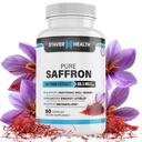 Čisté Saffron Extract Kapsle, 88.5 mg, 60 Veggie Kapsle pro Mood Enhancement, a podpora energie
