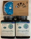 Youtheory Ashwagandha 1000mg s KSM- 66 - Pomáhá podporovat zdravé stresové reakce, 180 Kapsle (Balení po 2) a Pill Orgnizer Bundles