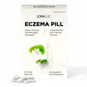 Loma Lux Eczema pilulky - Přírodní Eczém Léčba Relief Remedy - Dermatolog Vyvinutý - 7 Minerály Clear & Prevent Těžké Eczema Scaling, Vyrážka, Anti Itch kůže tělo tvář pro dospělé, děti, Toddlers