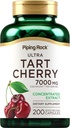 Piping Rock Tart Cherry Extract Kapsle 124; 7000 mg FLAVIS 124; 200 Pills FLAVIS 124; pro ženy a muže 124; Ultra síla koncentrovaný extrakt 124; Non- GMO, gluten zdarma dodatek