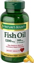 Příroda je Bounty Fish Oil Omega 3 doplňky - Podporuje zdraví srdce, 1200 Mg Fish Oil, Omega-3, 200 Softgels (Balení po 1)