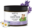 Matys Baby Chest Rub, Soothing Congestion Relief Vapor Rub pro děti 3 měsíce staré +, Clean & Comforting Eucalyptus, Lavender, & Heřmánek pro spánek, non-GMO, Petroleum Free, Menthol Free, 4.5 oz Tub