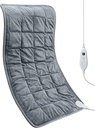 Vážená topná deska 17 "x 33" XXXL Elektrická topná deska pro úlevu od bolesti zad, 5LBS s 6 Teplo Nastavení 2H Automatické-Off Heat Pad pro rameno nohy křeče Wassable