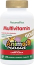 NaturesPlus Animal Parade Gold Children 's Chewable Multivitamin - přírodní třešňový Flavor - 120 Zvířecí Shaped- Tablety, balení po 2 - s vitaminem D3, K2 & Probiotika - 120 Celkem Podání