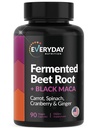 Organic Fermented Beet Root, Black Maca, Mrkev, Špenát, brusinky, zázvor 124; Zvýšené celkové zdraví žen a mužů 124; Vyrobeno v USA 124; 90 Veggie Kapsle