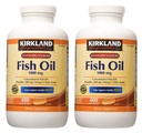 Kirkland Podpis hgar Fish Oil Koncentrát 2 Pack, 400 Počet (Balení po 2)