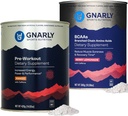 Gnarly Nutrition Preworking Mango (14.82oz) BCAAs Berry Lemonade (10.58oz)