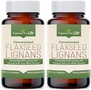 Lignans For Lixseed Lignans for Dogs + SDG - Omega 3 Fatty Acids, High Fiber Antioxidants Napomáhá zlepšit lesklé coat, Digestive & Heart Health Lignans, 35mg, 90 Flaxseed Kapsle, 2 balení