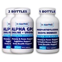 Alpha GPC & Uridin 2X 60 Kapsle + Fosfatidylserin & Bacopa 1x 120 Kapsle, 2 měsíce Dodávka