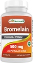 Nejlepší Naturals Bromelain proteolytické trávicí enzymy doplňky, 500 mg, 120 tablet - Podporuje zdravé trávení, společné zdraví, výživové absorpce