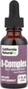Kalifornie Přírodní B Komplexní sublingvální dodatek, Malina, 1 Ounce