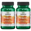 Swanson Niacin (vitamin B3) - dodatek vitamínu podporující srdeční zdraví a metabolismus karbohydrátů - Promotes Natural Energy Production - (250 tablet, 100 mg NE každé) (2 balení)