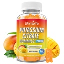 Citrátové žvýkačky kalium, Doplněk draslíku Žvýkačky 1200mg pro dospělé a děti, Podpora bolesti nohou a svalů zdraví, Vegan, Mango Flavor 60 Počet